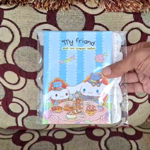 Buku Diary Kode Password A6 Karakter Kartun Lucu