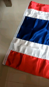 JR Shopธงชาติไทย ธงชาติ ธง ผ้าต่วนแบบหนา ธงเบอร์ 9 ขนาด 90X135 ซม