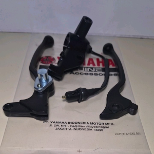 Paket Handle Rem Kiri Kanan Set Hitam & Dudukan Handle & Switch Rem Yamaha Mio J Mio GT M3 Xride Fino