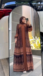 SPA DRESS SILK SET HIJAB FREE JILBAB BEST SELLER PAKAIAN WANITA VIRAL TERLARIS BAJU LEBARAN HAMIDA SET HIJAB MEWAH DRESS PREMIUM BY SPASSY