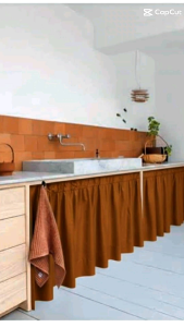 Makapal Na Sink Curtain/ Lababo Curtain 58x 30 inches Us Katrina