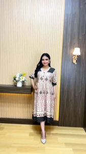DRESS KAMILA //DASTER HAWET MOTIF KEKINIAN//DRESS PENDEK ARABELLA TERBARU//DASTER RAYON