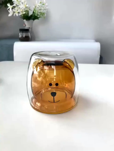 Gelas Cangkir Minuman Berlapis Ganda Dengan Motif Kartun 10AS60