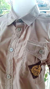 Baju Kemeja Pramuka Laki-laki Lengan Pendek Seragam SMP SMA Kain Oxford