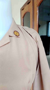 ATASAN BAJU PRAMUKA SD SMP SMA PEREMPUAN MODEL SAKU BAWAH DAN TALI PINGGANG SERAGAM SEKOLAH KAIN OXFORD