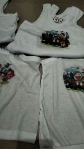 12pcs Kaos dalam anak laki-laki/cewek motif S/M/L/XL/XXL kartun termurah/12pcs Singlet anak cowok terlaris