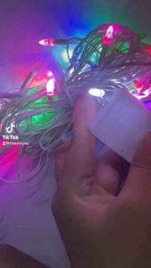 Dây chớp led kim cương 8m nhấp nháy đủ màu.