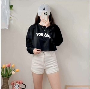 GABRIELA (YOU ARE ENOUGH) PULLCROP (FREESIZE SMALL TO LARGE FIT) BY. JLC