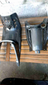 Legisil Tengah & Cover Tanki Karbon Jupiter MX Old