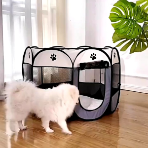 Tenda Kucing Kandang Anabul Lipat Portabel Dengan 8 Panel kain oxford Pet Cage Tent Folding Small