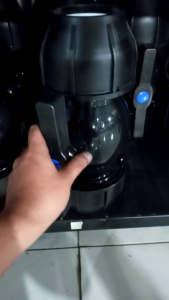 sambungan pipa hdpe stop kran atau ballValve ukuran 90mm atau 3 inch