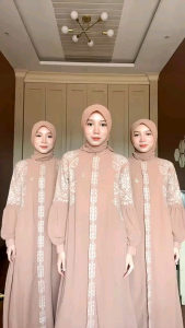 Gamis Larisa Free Hijab By Khadijah Mode