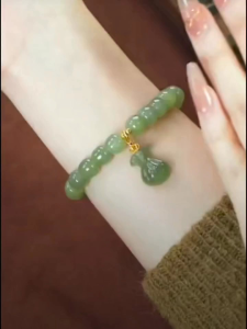 Green Money Pao Bracelet Lucky Charms Prosperity Wealth Success