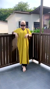 Longdress Cringkel Airflow ld 130 Model Kaftan Premium Leher V