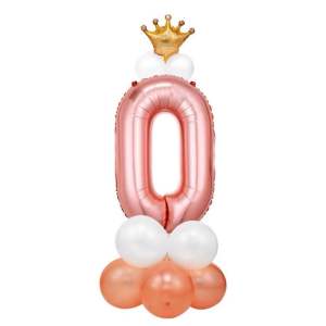 ส่งจากร้านไทย 🇹🇭 ลูกโป่ง ชุดตัวเลขตั้งได้ ขนาด   32 นิ้ว  สี Rose gold