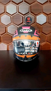 Helm Ink Terra 2 #1 Matt Black Fuxia