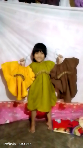 baju kaftan dress anak perempuan