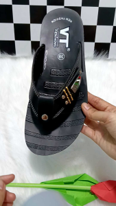 Dép da nam xỏ ngón_ quai da đúc liền đế PU đi nhẹ đi mưa đi nước bền tốt N01