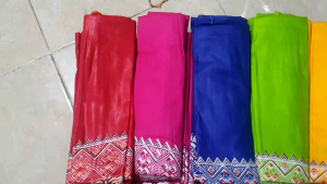 Sampur Tari Anak | Selendang Tari Anak 24 Meter Usia SD SMP SMA Motif Bugis