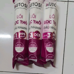 Bộ lõi lọc nước 123 MUTOSI đúc liền - Hàng chính hãng -  Dùng thay cho máy lọc nước Mutosi MP-370U