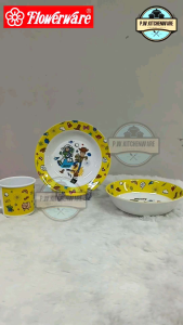 จานชามลายการ์ตูน ลาย Toy Story เมลามีนแท้เกรดเอ ตราฟลาวเวอร์แวร์/Flowerware ยกชุด
