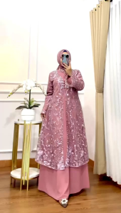 REALPICT COD PREMIUM GAMIS  AYUDIA  BAHAN  CERUTY MIX BRUKAT PREMIUM   LD 110 PB 140 TERBARU TERMURAH BEST SELLER TANGAN PERTAMA KONVEKSI / PRINTING / MOTIF PREMIUM GAMIS PESTA GAMISPREMIUM