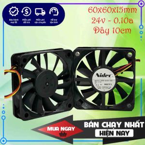 Quạt tản nhiệt Nidec 24v 010a 6cm (60x60x15mm) chính hãng mới