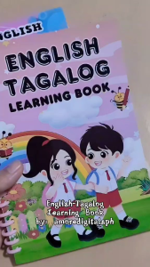 English-Tagalog Learning Book - Spiral-bound - Illustrated - Childrens - Bilingual - Educational