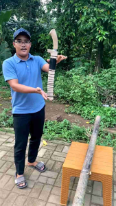 Golok Kerja Super Kuat untuk Tebas Berat Bilah 40 cm