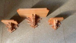 Bộ bàn thờ thiên chúa mẫu lúa mì | kệ gỗ công giáo treo tường ( chưa có tượng )