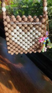 พร้อมส่ง❗️กระเป๋าลูกปัดใส่มือถือฝาพับ บัตรเครดิต กระเป๋าสตางค์ขนาดเล็ก Mini Beaded Bag