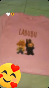 Sweater Crop Top Anak Perempuan Remaja Tanggung Motif Labubu Viral Lucu Kekinian 4-14 Tahun - Fashion Baju