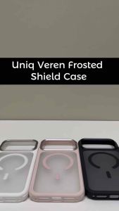 UNIQ Veren iPhone 17 Pro Max Case / iPhone 17 Pro Case MagClick Charging Frosted Shield Phone Case