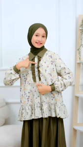 Cutetrik Setelan Rok Neva Anak Perempuan Remaja Korean style terbaru