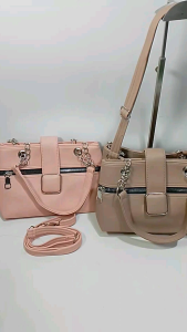 Cempaka12 Tas selempang mode golita dua ruang polos