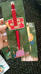 Personalized Gift for Teachers Day 3in1 Stylus Pen with customized paper board