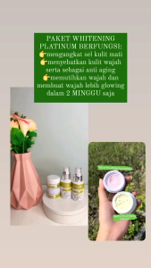 Orlin Beauty Skincare Paket Whitening + Serum Rejuvenation Mencerahkan Wajah Glowing Skincare Bpom