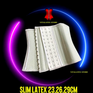 (FREE: thước dây) Đai nịt bụng Slim latex thông hơi dài 2325cm 29cm nhập khẩu Hi Lạp - Sản phẩm giúp giảm mỡ bụng và săn chắc cơ bụng.