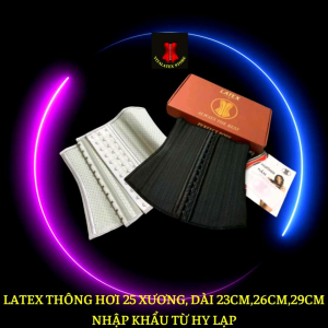 FREE: thanh nới+thước dây. Đai latex 25 xương dài 29cm thông hơi nhập khẩu Hi Lạp có công dụng đặc biệt đánh tan mỡ giúp bạn có 1 body hoàn hảo.