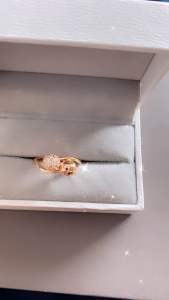 Cincin Xuping Bola tumpuk dua CXB494
