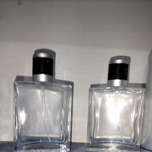 12 PCS (1LSN) BOTOL PARFUM 100 ML |BOTOL KOTAK 100 ML TUTUP HITAM PLASTIK  ML
