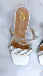 Muchu - Lyana Heels Wanita 7 cm / Heels Kaca Kepang / Heels Pesta / Heels Tali / Heels Permata RW 15
