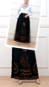 Rok Santriwati Motif Mbak Santri / Rok Wanita Sarung Motif Tangkai Kupu / Rok Wanita Model Terbaru