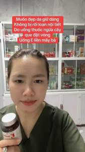 Vitamin E Hoa Anh Thảo+ tặng 30v C Cải thiện khô hạn đẹp da Người bị U uống thoải mái