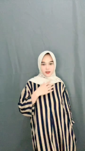 ELLEA DASTER GAMIS RAYON LENGAN 3/4 MOTIF TERBARU KEKINIAN