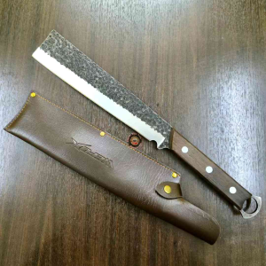 SH1228 10.5" WEFOX Kitchen Knife Chopping Stainless Steel Handmade With Cover{1Pcs}