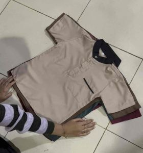 CTSHOPID BAJU KOKO ANAK LAKI-LAKI LENGAN PENDEK WARNA COKLAT TUA SETELAN ANAK MUSLIM USIA 3-11 TAHUN BISA COD