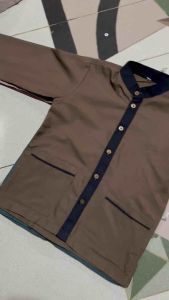 CTSHOPID BAJU KOKO ANAK LENGAN PANJANG WARNA COKLAT TUA SETELAN ANAK MUSLIM USIA 3-11 TAHUN BISA COD