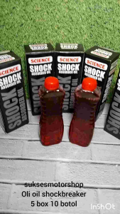 oli oil shock shochkbreaker depan 5kotak 10 botol untuk semua motor