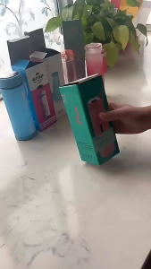 Buy 6 take 1 FREE..NICE CUP GLASS BOTTLE Nice Cup Thermos cup hot water cup Glass Bottle Tumbler CREATIVE LEAKPROOF WATER CUP 400ML VACCUM FLASK COLOR PINK GREEN LIGHT BLUE CREAM